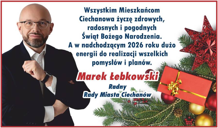 Marek Łebkowski radny - życzenia